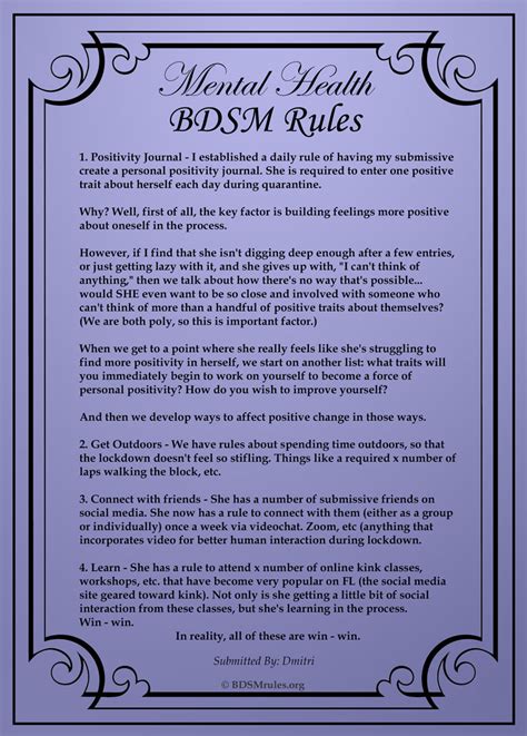 Some Daily Rules and Routines for the Submissive – BoundYou